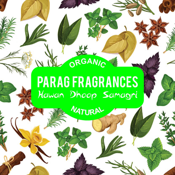 Parag Fragrances Lobhan Hawan Dhoop Samagri Hawan Samagri with 36 Types of Herbs/Hawan Samagri for Dhoop, Hawan or Yagya (150gm)