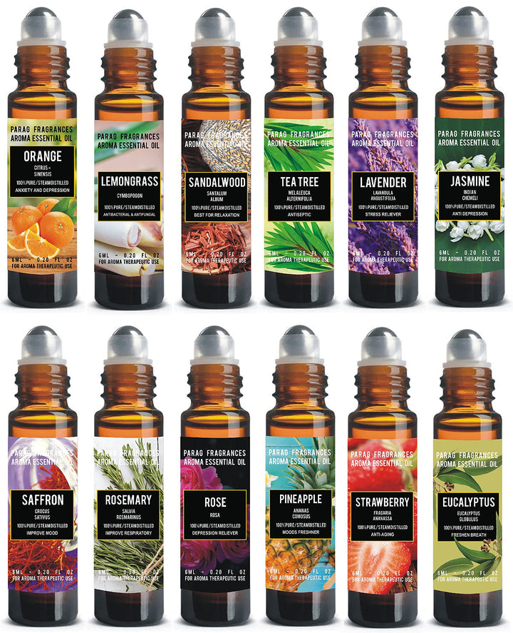 Parag Fragrances Rose Essential Oil / 100% Pure, Natural And Undiluted Oil/Aromatherapy Grade 1 / 6Ml