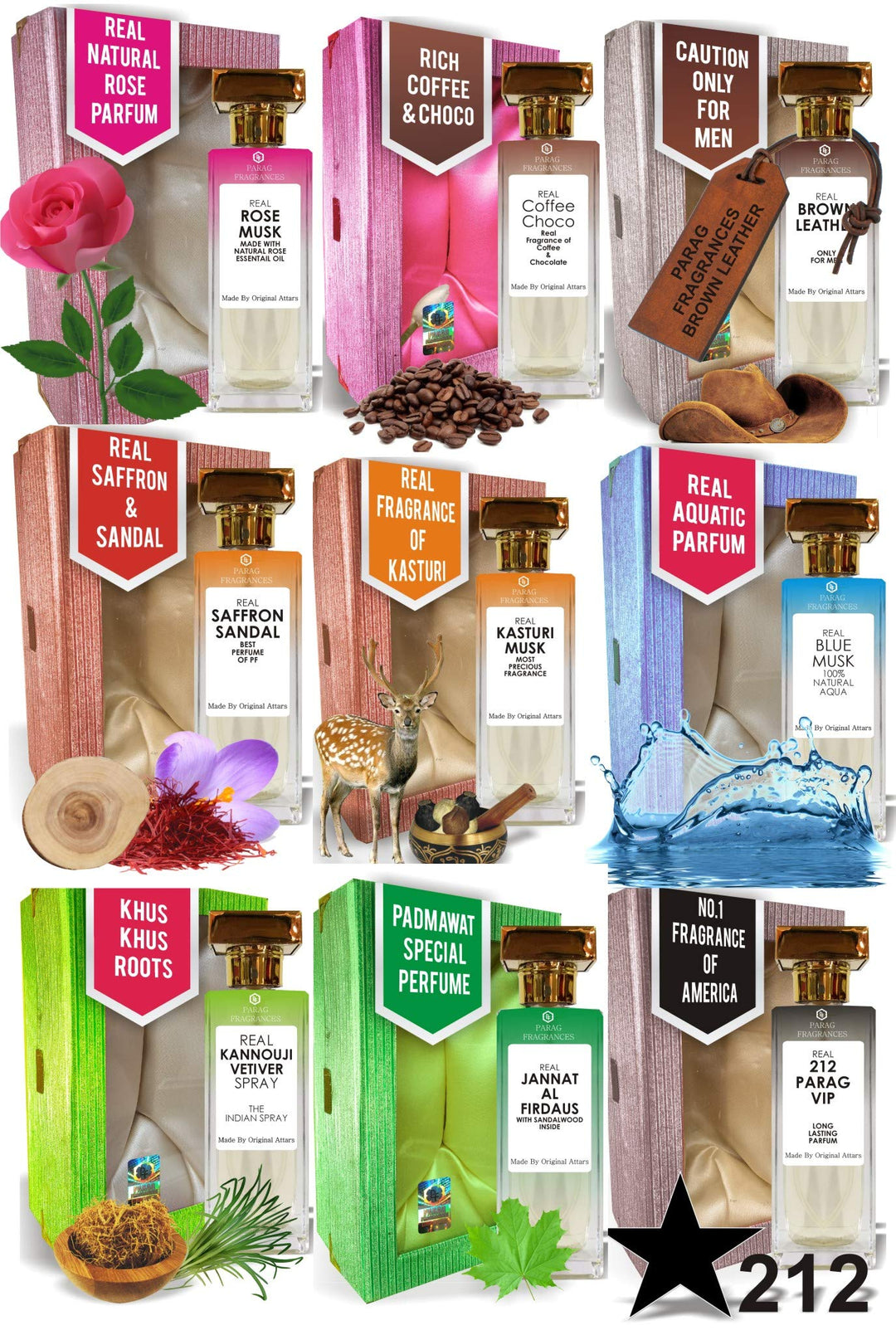 Parag Fragrances Mysore Chandan Attar Perfume 60ml (Made From Attars For Staying Long on Clothes) Natural Spray Perfume Attar For Men/Unisex (Contain Aqua & Denat Alcohol)