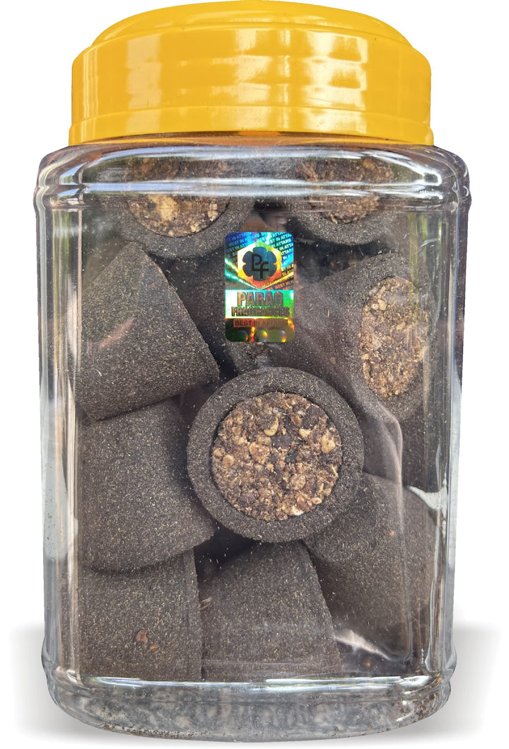 Parag Fragrances Shudh Guggal Hawan Cups (28Pc Pack) Hawan Cup/Sambrani Cup/Dhoop Cup for Home Fragrance & Pooja