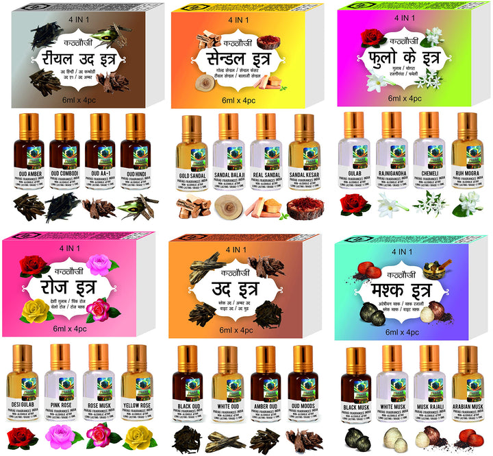 Parag Fragrances Natural and Premium Attar Gift Pack