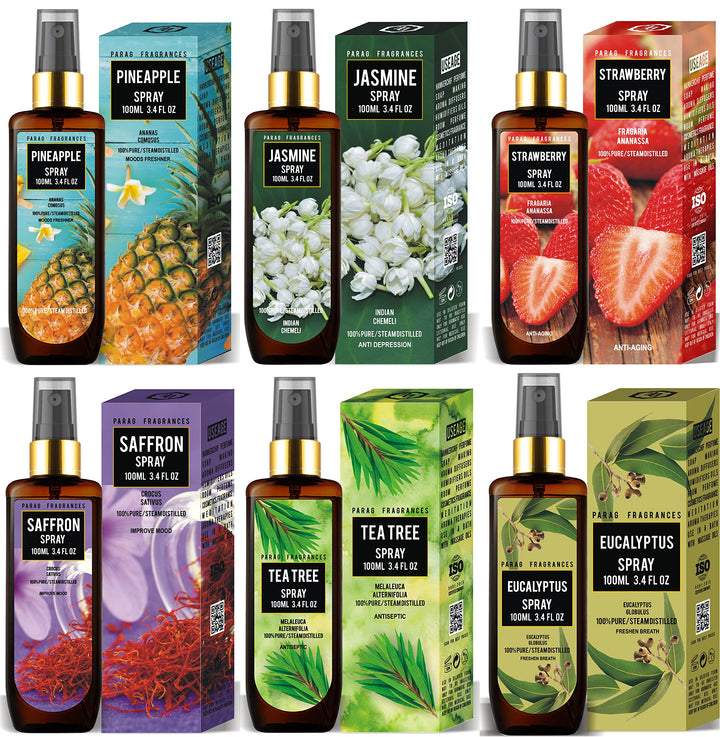 Parag Fragrances Citrus & Musk Essential Oil Room Spray Perfume For 24 Hours Freshness & Fragrance at Home/Spreading Positive Energy, Best For Relaxation, Air Freshener / 100ml