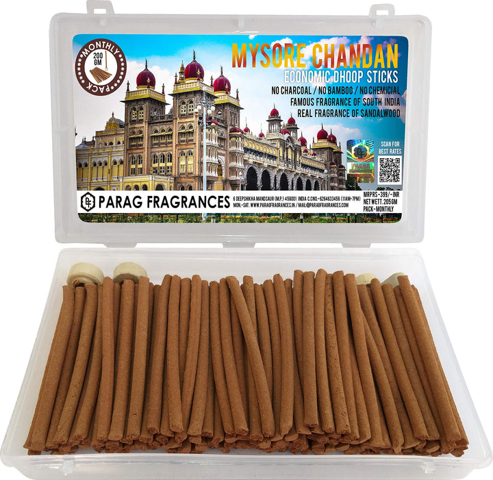 Parag Fragrances 200 Gram Economic Series Dhoop Sticks (Mysore Sandal)