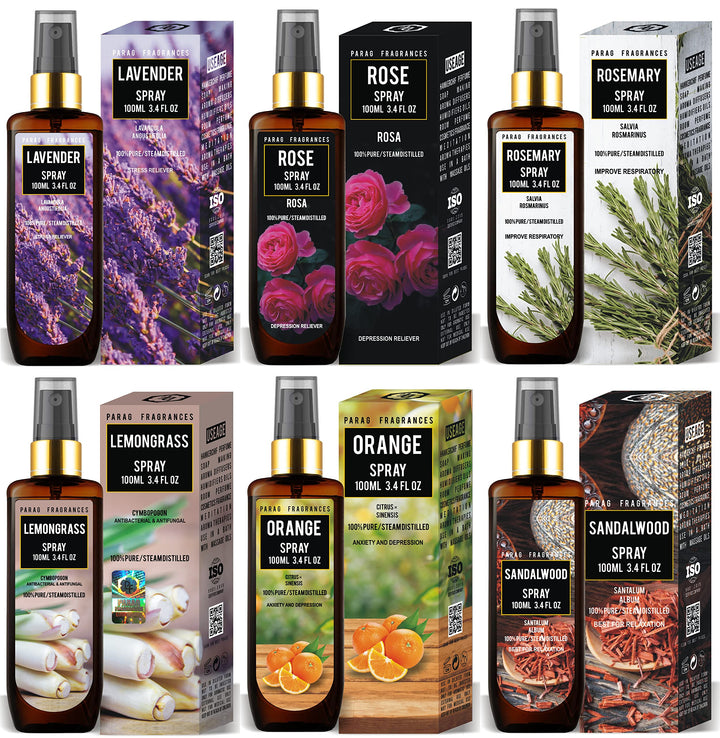 Parag Fragrances Citrus & Musk Essential Oil Room Spray Perfume For 24 Hours Freshness & Fragrance at Home/Spreading Positive Energy, Best For Relaxation, Air Freshener / 100ml