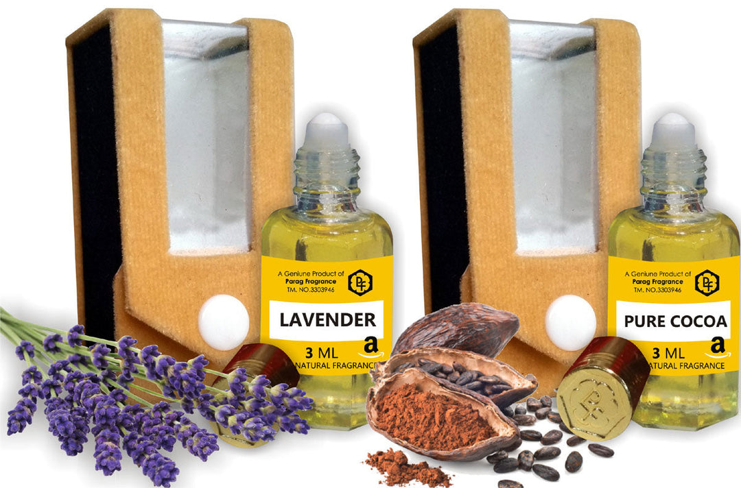 COMBO PACK OF LAVENDER 3ML AND COCOA 3ML ATTAR