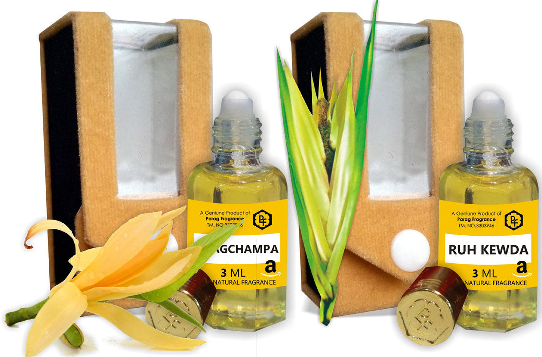 COMBO PACK OF NAGCHAMPA 3ML AND RUH KEWDA 3 ML ATTAR