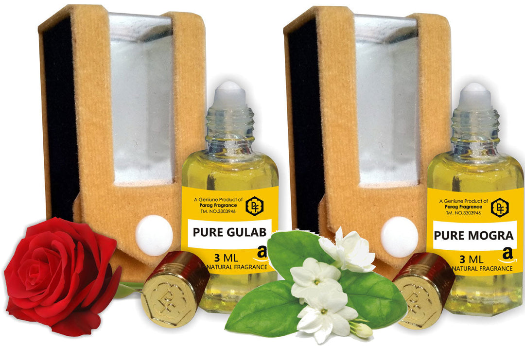 COMBO PACK OF ROSE 3ML AND MOGRA 3ML ATTAR