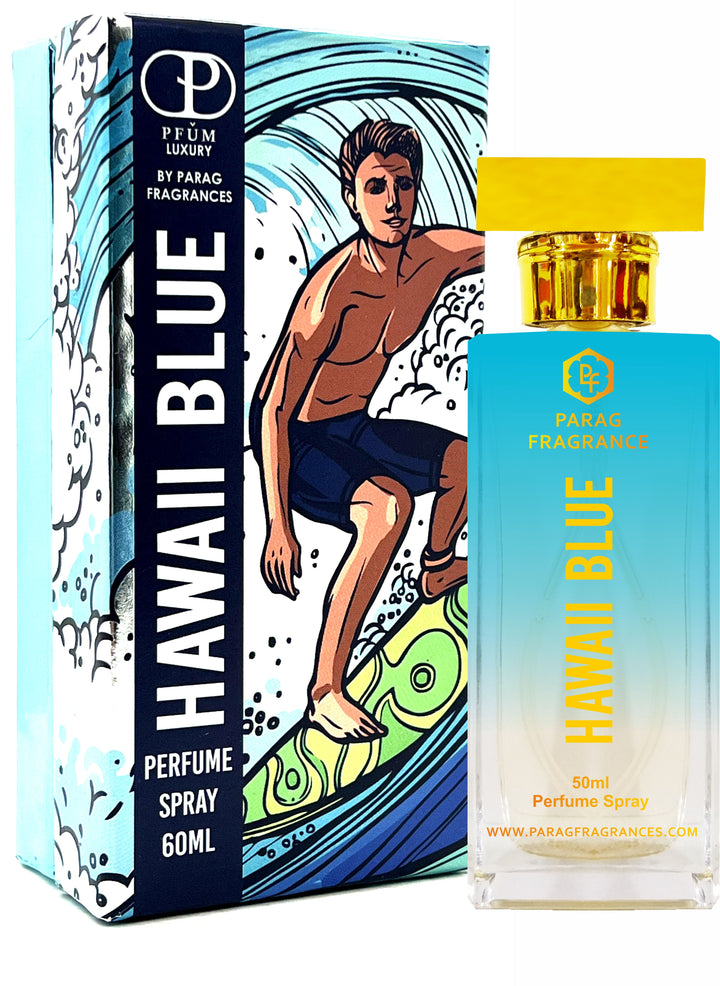 Parag Fragrances Hawaii Blue Perfume 50ml / Extreme Long Lasting Perfume For Men & Women / 36+ Hours Lasting Perfume
