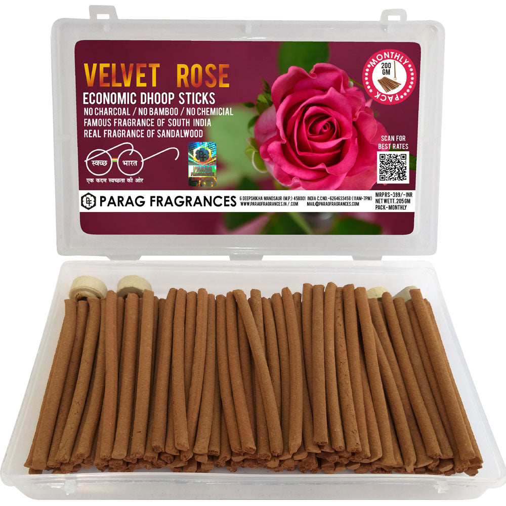 VELVET ROSE 200GM DHOOP STICKS
